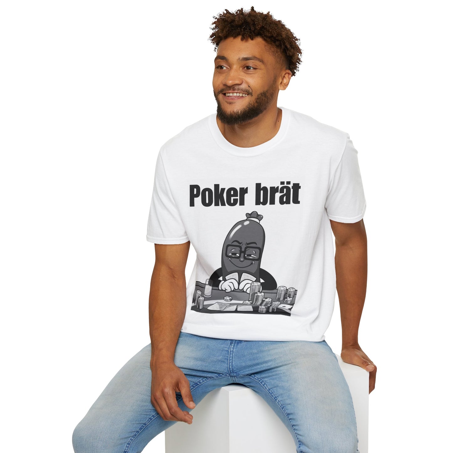 Funny Poker Brät T-Shirt, Unisex Graphic Tee, Perfect for Gamers, Gift for Poker Lovers, Casual Outfit, Game Night Apparel